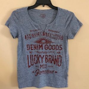 Ladies Lucky Brand T-Shirt Size Large.